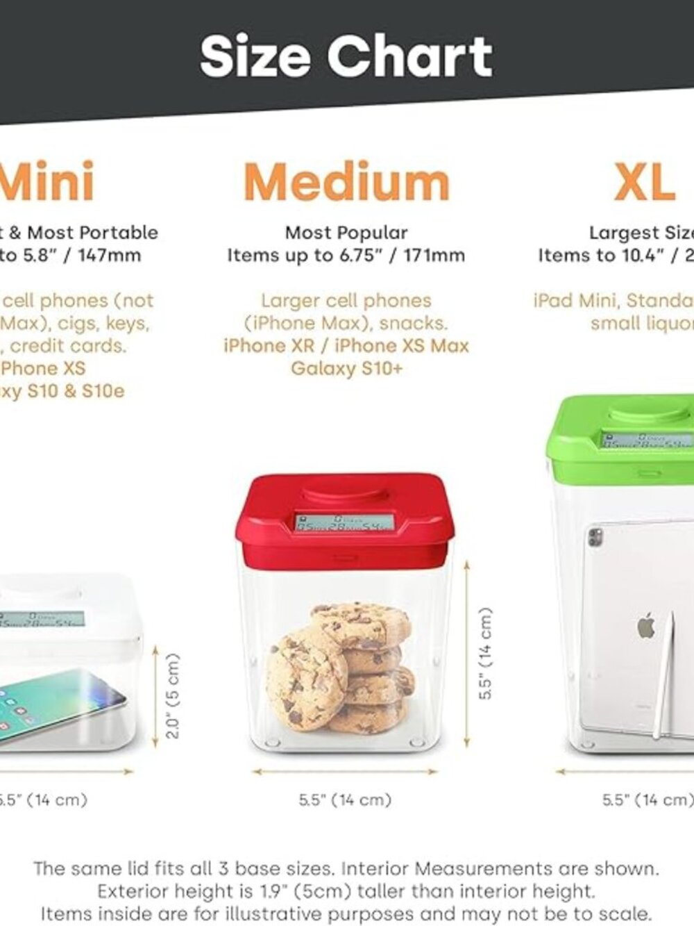 kSafe Kitchen Safe Time Locking Container (Medium) Timed Lock Box for Cell Phone - Picture 8 of 8